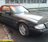 Замена мягких стекол в кабриолетном верхе Mercedes SL W129