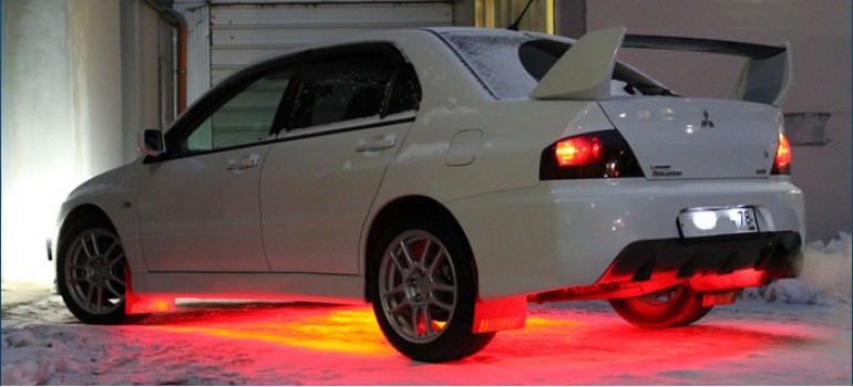 Светодиодный тюнинг Мицубиси Эволюшн ( Mitsubishi Evolution )