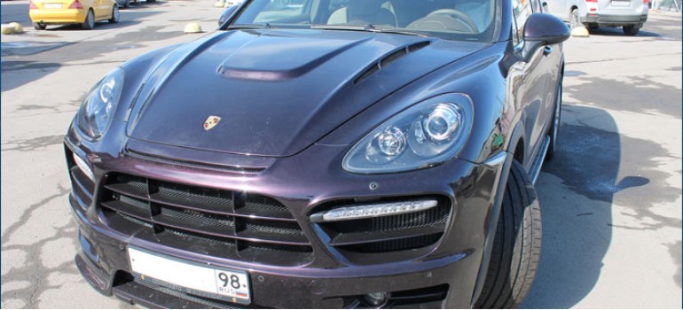 Установка и покраска аэродинамического обвеса Хаманн ( Hamann ) на Порше Кайен ( Porsche Cayenne ) 958