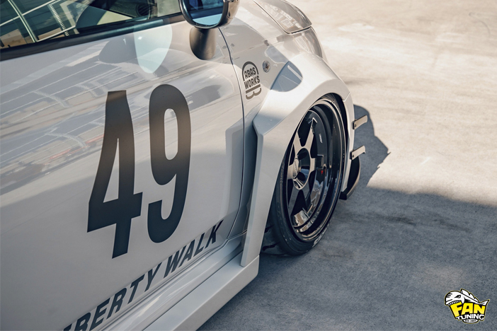 Аэродинамический обвес в стиле Рокет Банни на Абарт (Abarth) 500 от японского тюнингателье Liberty Walk