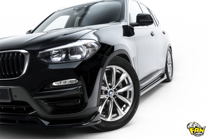 Аэродинамический обвес на БМВ (BMW) X3 G01 2017-2021 г.в. со стандартными бамперами (не М-Пакет)