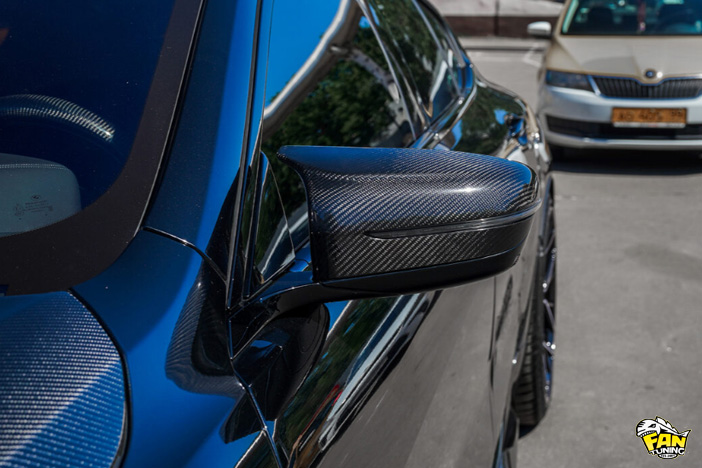 Карбоновые накладки на зеркала для БМВ (BMW)