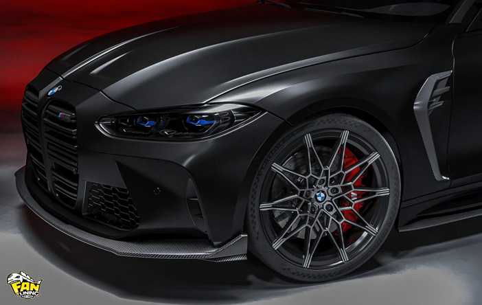 Карбоновая губа Sport на передний бампер БМВ (BMW) M3G80 и M4G82