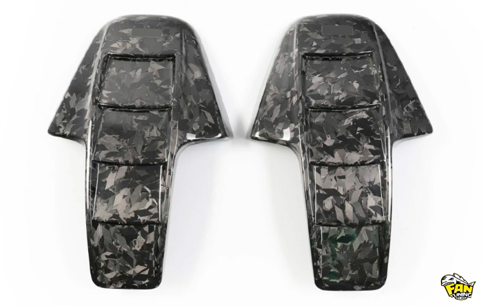 Накладки из карбона на подголовники сидений БМВ (BMW) M3, M4, M8, M8 Gran Coupe