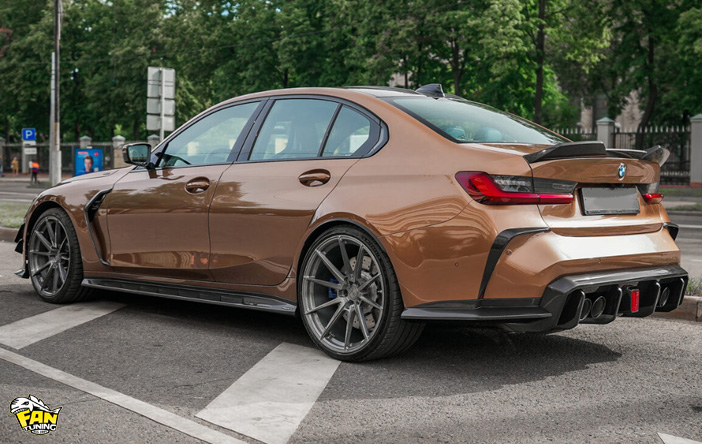 Карбоновые окантовки жабер передних крыльев БМВ М3 (BMW M3) G80