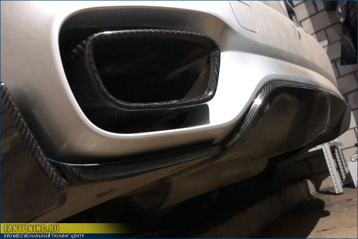 Карбоновые насадки на глушитель для БМВ (BMW) X5 F15