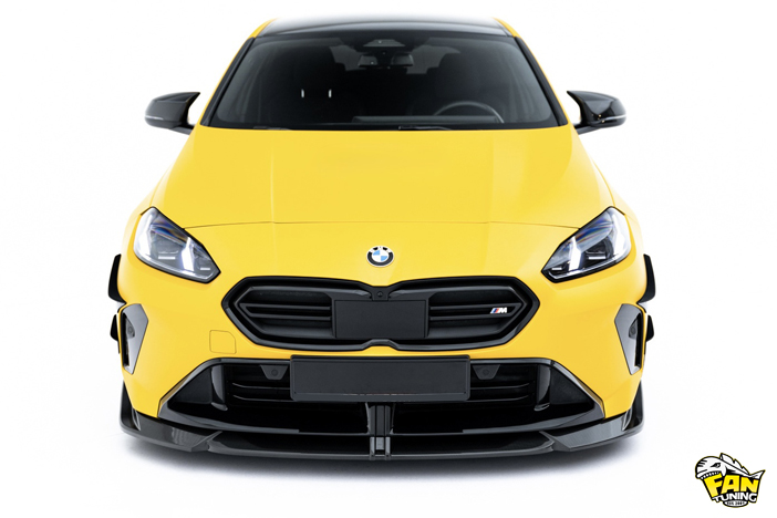 Карбоновый спойлер переднего бампера БМВ (BMW) M135i и М-Пакет F70