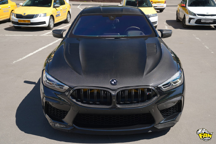 Карбоновый капот на БМВ (BMW) 8, M8 и Gran Coupe G14, G15, G16, F92 и F93