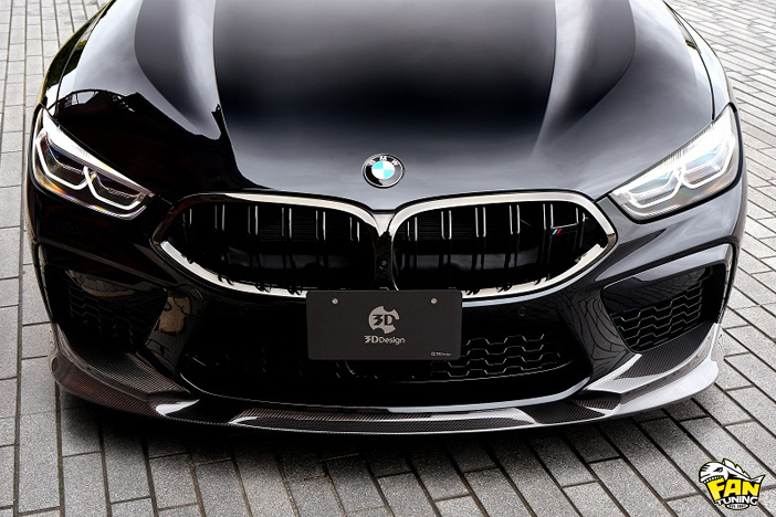 Аэродинамический карбоновый обвес на БМВ (BMW) M8 Gran Coupe F93 от японского тюнинг-ателье 3D Design