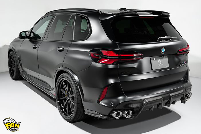 Карбоновый обвес на БМВ (BMW) X5M F95 LCI от японского тюнинг-ателье 3D Design