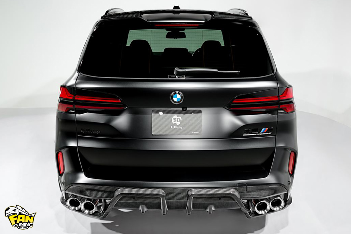 Карбоновый обвес на БМВ (BMW) X5M F95 LCI от японского тюнинг-ателье 3D Design