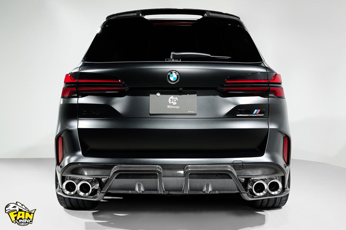 Карбоновый обвес на БМВ (BMW) X5M F95 LCI от японского тюнинг-ателье 3D Design