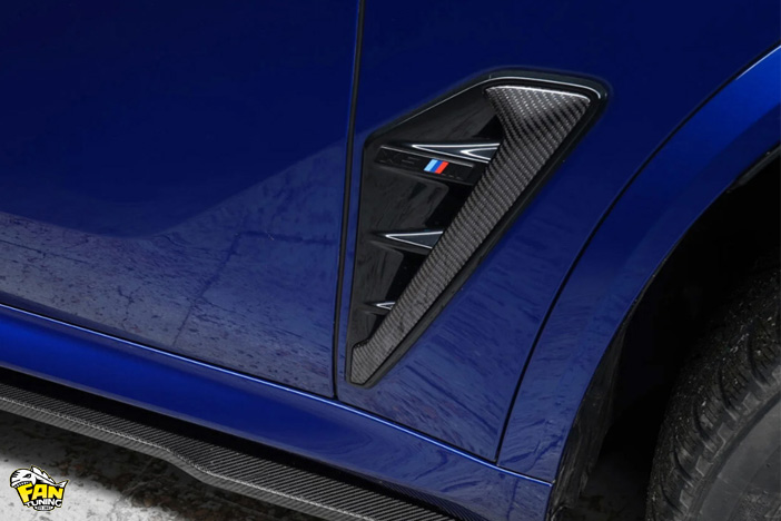 Карбоновые накладки на "жабры" в передние крылья БМВ (BMW) X5M F95