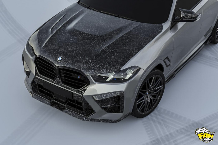 Аэродинамический обвес из карбона на БМВ (BMW) X6M F96 LCI