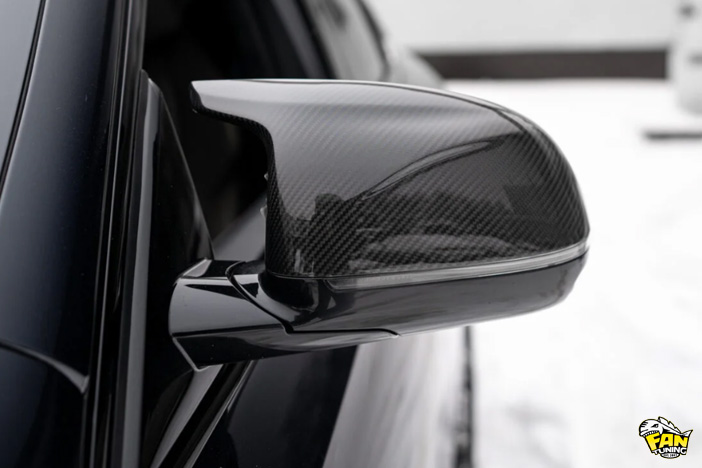 Карбоновые накладки на зеркала для БМВ (BMW) X5M и X6M (F95 и F96)