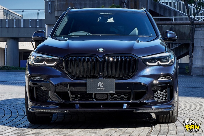 Аэродинамический обвес на БМВ (BMW) X5 G05 от японского тюнинг-ателье 3D Design