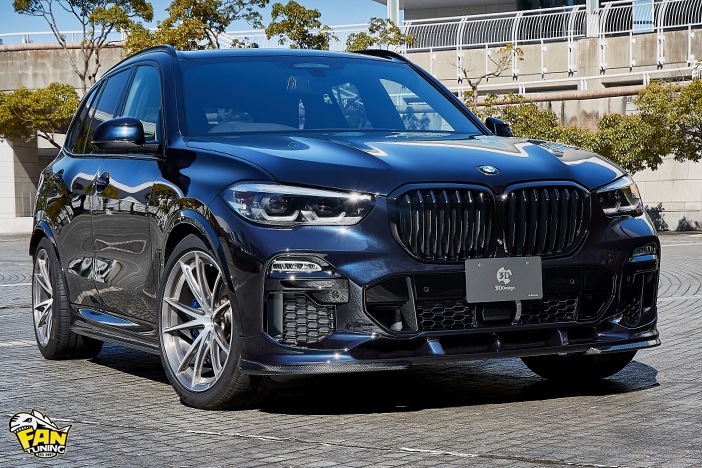 Аэродинамический обвес на БМВ (BMW) X5 G05 от японского тюнинг-ателье 3D Design