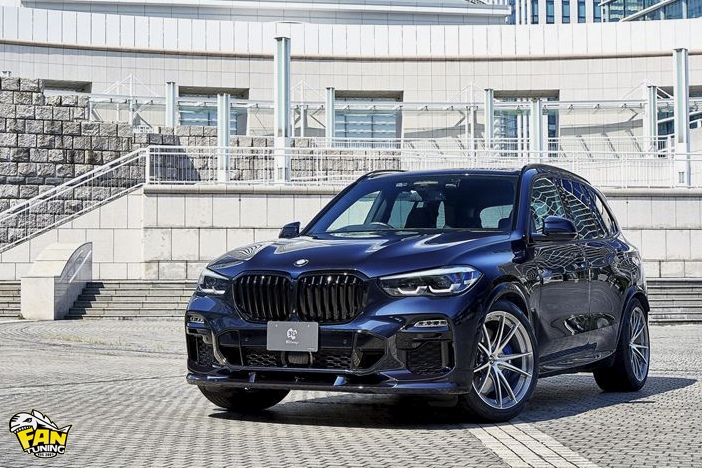 Аэродинамический обвес на БМВ (BMW) X5 G05 от японского тюнинг-ателье 3D Design