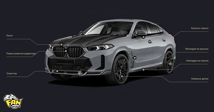 Аэродинамический обвес LD на БМВ (BMW) X6 G06 LCI