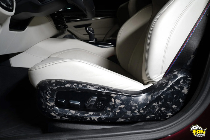 Боковые карбоновые накладки на передние сидения БМВ (BMW)