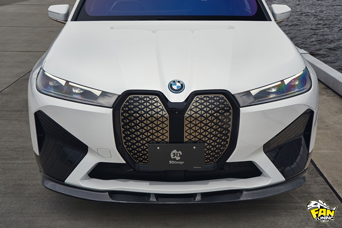 Аэродинамический обвес на БМВ (BMW) iX от японского тюнинг-ателье 3D Design