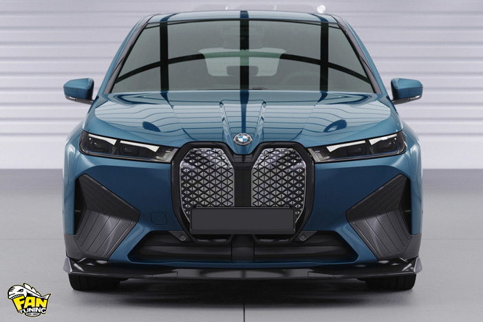 Спойлер (губа) переднего бампера на БМВ (BMW) iX i20