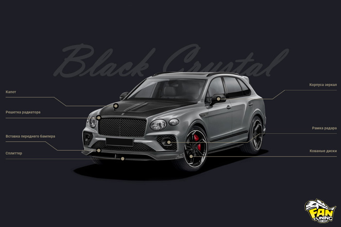 Аэродинамический обвес на Бентли Бентайга (Bentley Bentayga) рестайлинг 2020 года