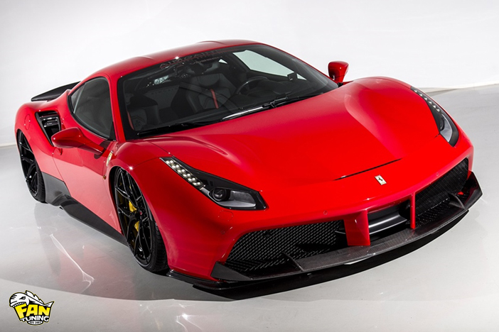 Аэродинамический обвес от японского тюнинг-ателье AIMGAIN на Феррари (Ferrari) 488 GTB