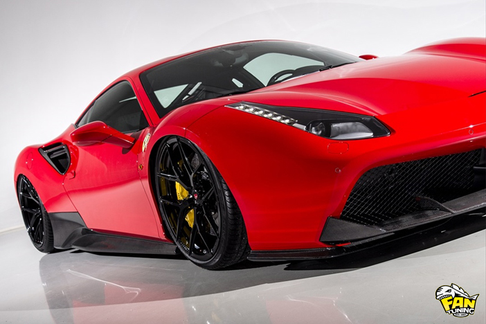 Аэродинамический обвес от японского тюнинг-ателье AIMGAIN на Феррари (Ferrari) 488 GTB