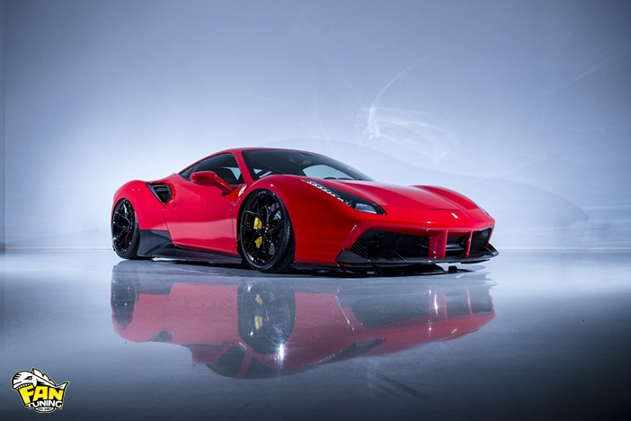 Аэродинамический обвес от японского тюнинг-ателье AIMGAIN на Феррари (Ferrari) 488 GTB