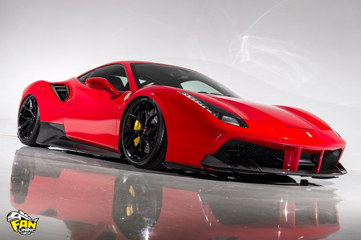 Аэродинамический обвес от японского тюнинг-ателье AIMGAIN на Феррари (Ferrari) 488 GTB