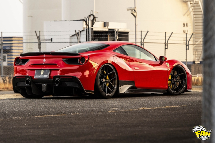 Аэродинамический обвес от японского тюнинг-ателье AIMGAIN на Феррари (Ferrari) 488 GTB