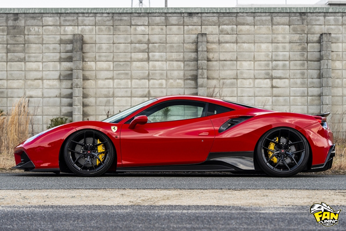 Аэродинамический обвес от японского тюнинг-ателье AIMGAIN на Феррари (Ferrari) 488 GTB