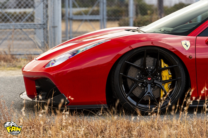 Аэродинамический обвес от японского тюнинг-ателье AIMGAIN на Феррари (Ferrari) 488 GTB