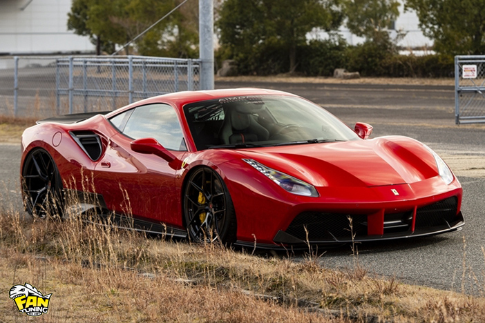 Аэродинамический обвес от японского тюнинг-ателье AIMGAIN на Феррари (Ferrari) 488 GTB