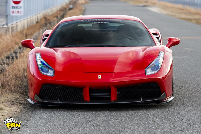Аэродинамический обвес от японского тюнинг-ателье AIMGAIN на Феррари (Ferrari) 488 GTB