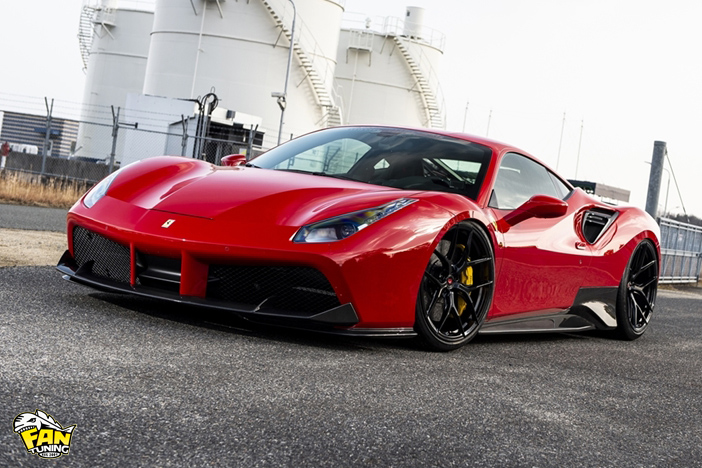 Аэродинамический обвес от японского тюнинг-ателье AIMGAIN на Феррари (Ferrari) 488 GTB