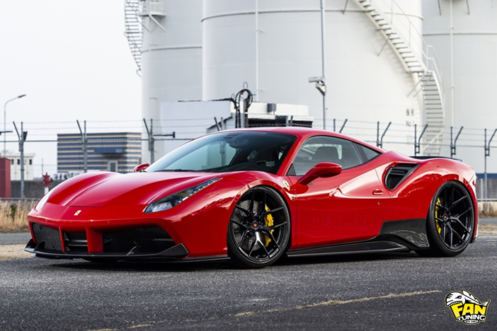 Аэродинамический обвес от японского тюнинг-ателье AIMGAIN на Феррари (Ferrari) 488 GTB