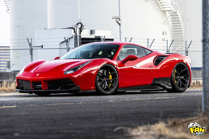 Аэродинамический обвес от японского тюнинг-ателье AIMGAIN на Феррари (Ferrari) 488 GTB