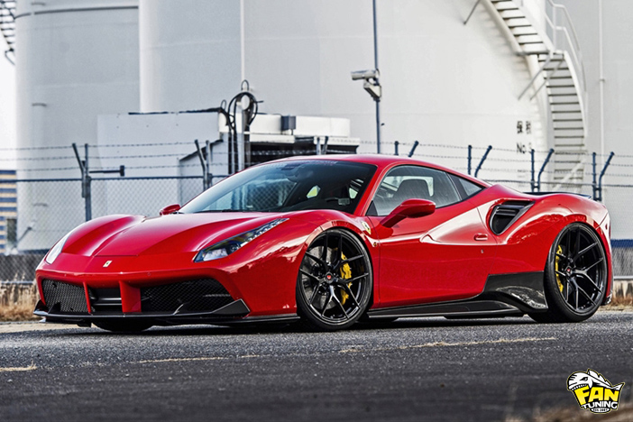 Аэродинамический обвес от японского тюнинг-ателье AIMGAIN на Феррари (Ferrari) 488 GTB