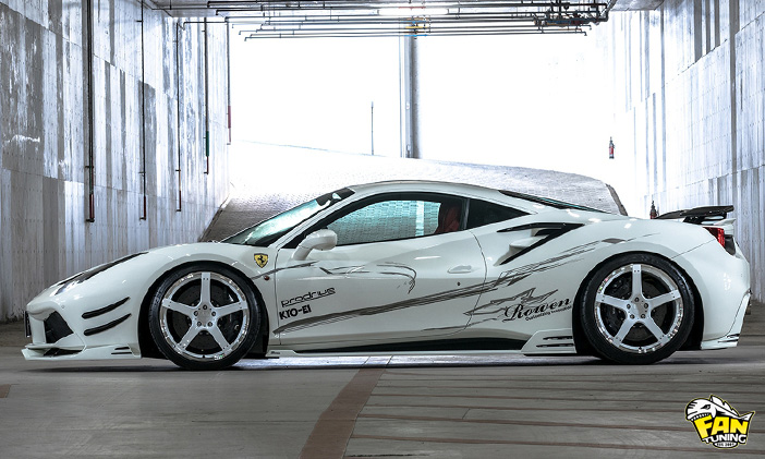 Аэродинамический обвес World Platinum от Ровен (Rowen) на Феррари (Ferrari) 488GTB