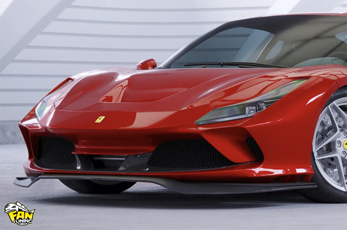 Губа переднего бампера для Феррари (Ferrari) F8 Tributo/Spider