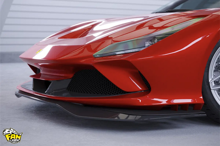 Губа переднего бампера для Феррари (Ferrari) F8 Tributo/Spider