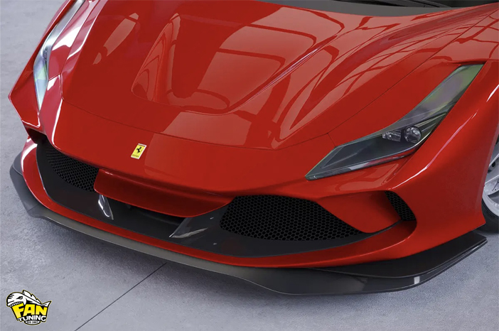 Губа переднего бампера для Феррари (Ferrari) F8 Tributo/Spider