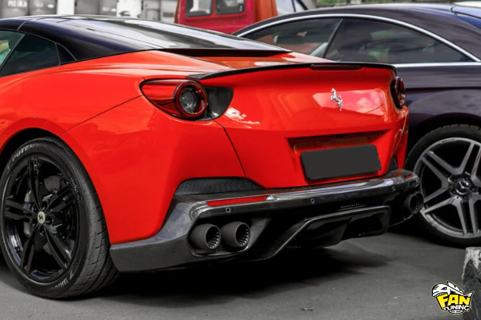 Карбоновый спойлер на багажник Феррари Портофино (Ferrari Portofino)