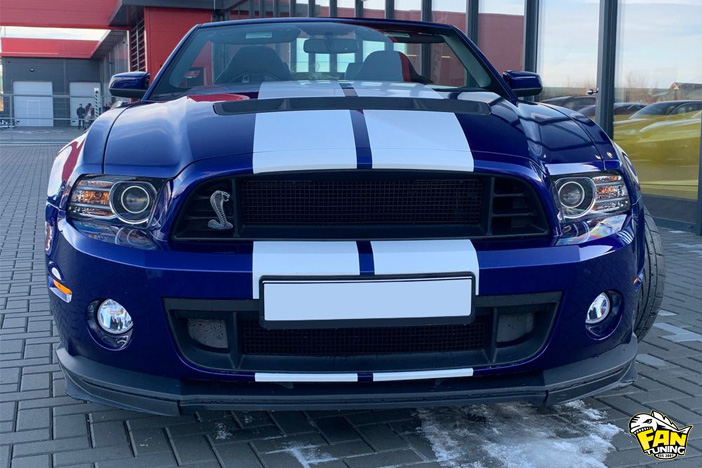 Передний бампер GT500 на Форд Мустанг (Ford Mustang) 2009-2014 г.в.