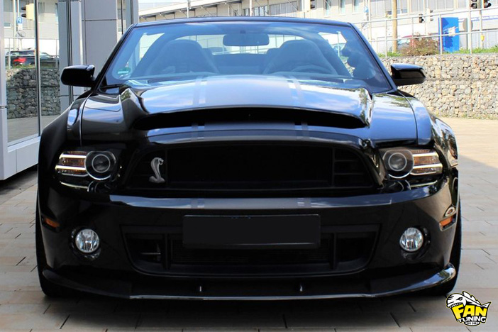 Передний бампер GT500 на Форд Мустанг (Ford Mustang) 2009-2014 г.в.