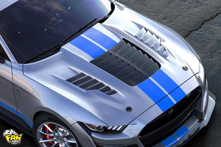 Капот Shelby GT500KR (King of the Road) на Форд Мустанг (Ford Mustang) 2014-2017 г.в.