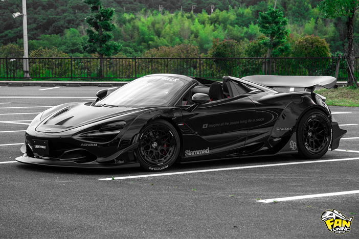 Аэродинамический обвес на Макларен (Mclaren) 720S от японского тюнинг-ателье Liberty Walk