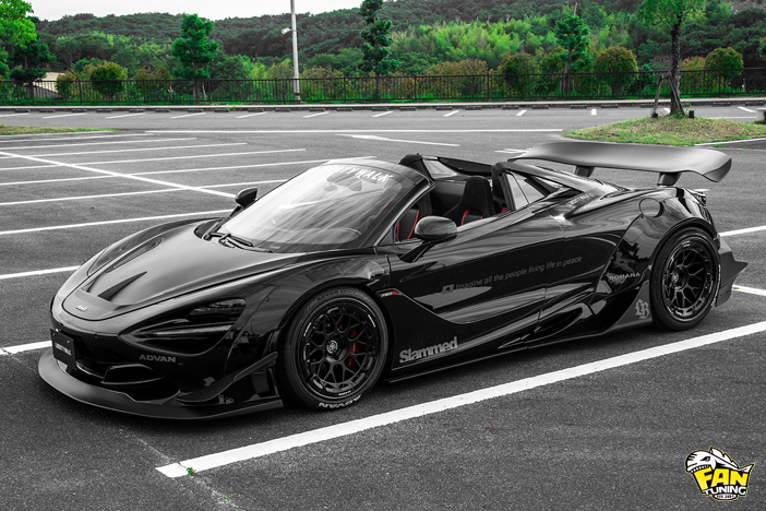 Аэродинамический обвес на Макларен (Mclaren) 720S от японского тюнинг-ателье Liberty Walk